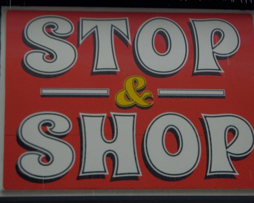 Stop and Shop sign logo